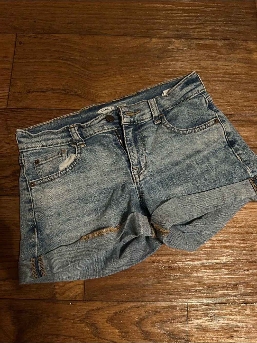 Old Navy Light Blue Cuffed Denim Women’s Shorts